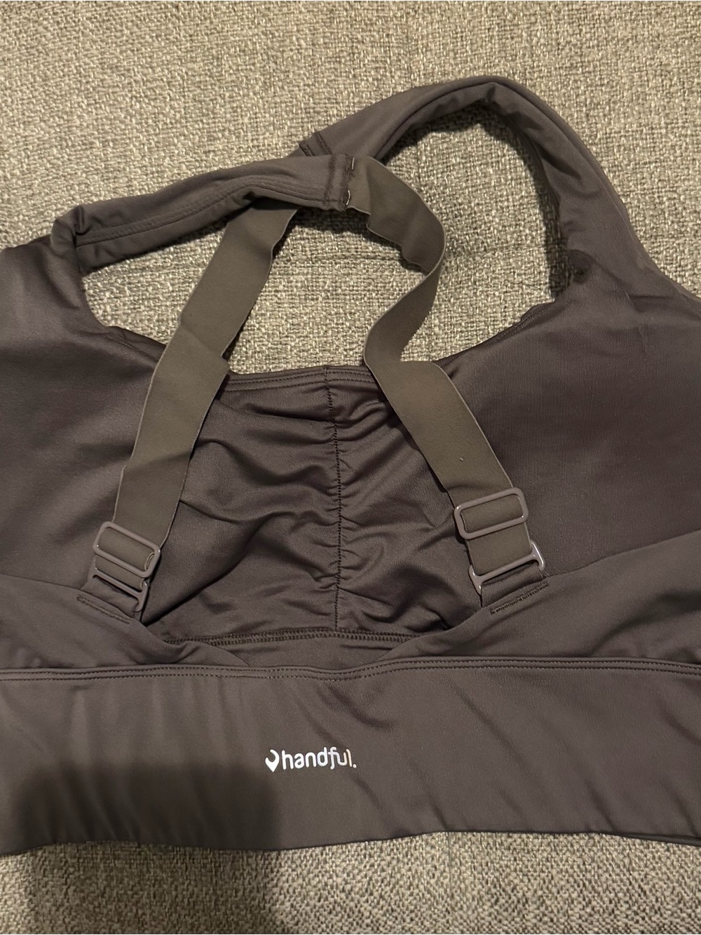 Handful Seamless Black Medium-Impact Sports Bra